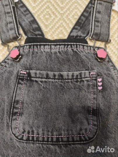 Комбинезон джинсовый для девочки р.98