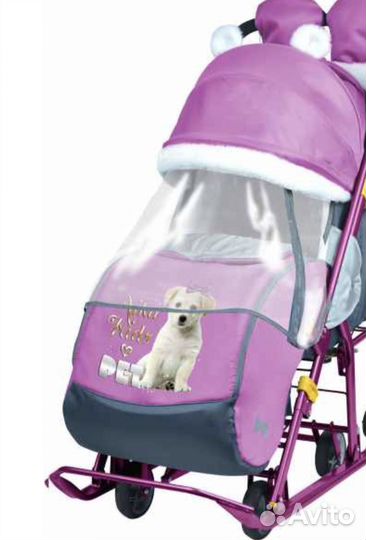 Санки коляска nika 7-2 зима лето