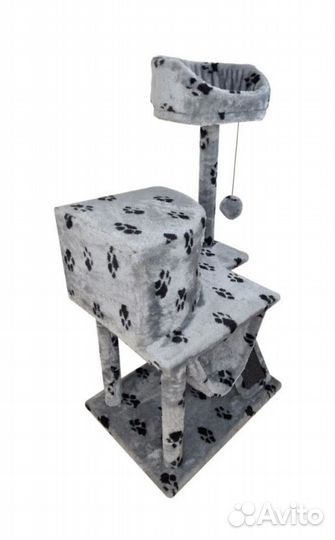 Кошачий домик с когтеточкой