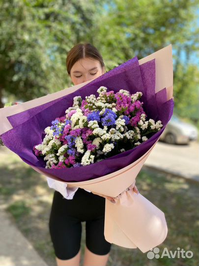 Букет из статицы (сухоцветы)