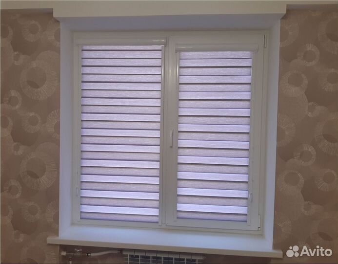 Рулонные шторы Зебра