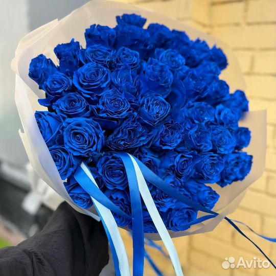 Синии розы.Доставка или самовывоз