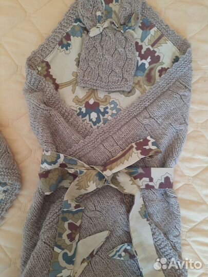 Плед детский вязаный ручная работа