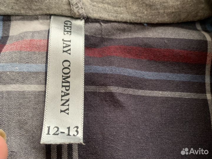 Рубашка для мальчика 12-13 лет с капюшоном