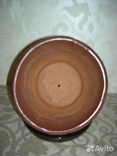 Горшок цветочный керамика, для орхидей пластик