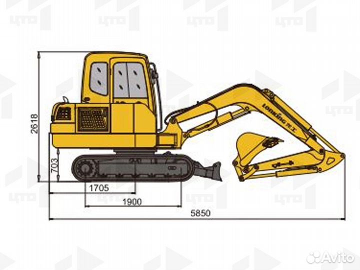 Мини-экскаватор Lonking CDM6060, 2023