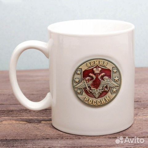 Коллекционная кружка с бляхой в ассортименте