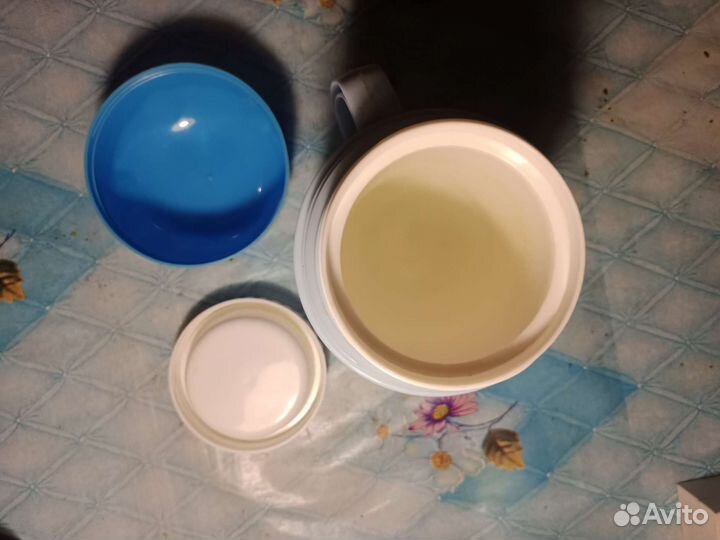 Термос со стеклянной колбой б/у для второго блюда