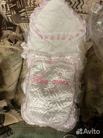 Конверт на выписку с одеялом