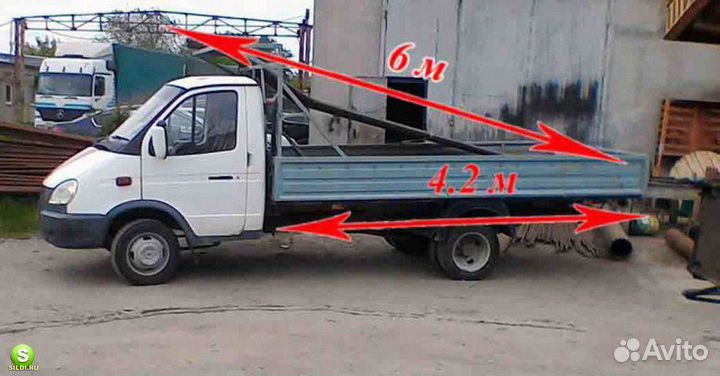 Грузоперевозки Газель (открытая )