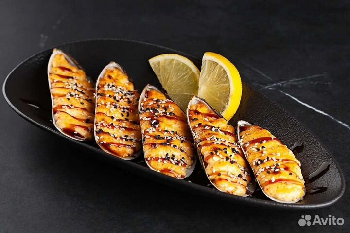 Мидии в раковине