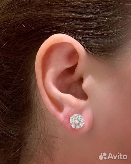 Пусеты по 3 карата