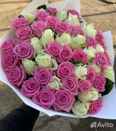 Цветы розы букет