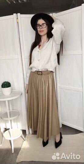 Юбка кожзам