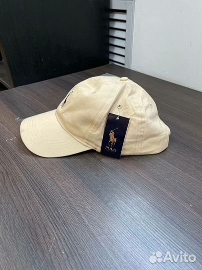 Кепка polo ralph lauren бежевая