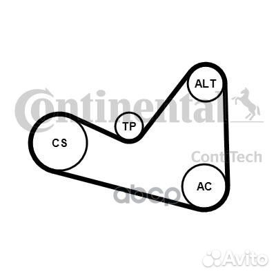 Комплект ремня приводного peugeot/citroen 1.1-1.6