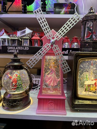 Новогодний фонарик Мельница