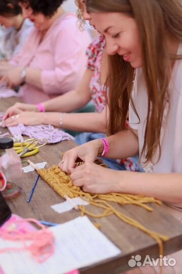 Мастер-класс макраме,вязание, ткачество