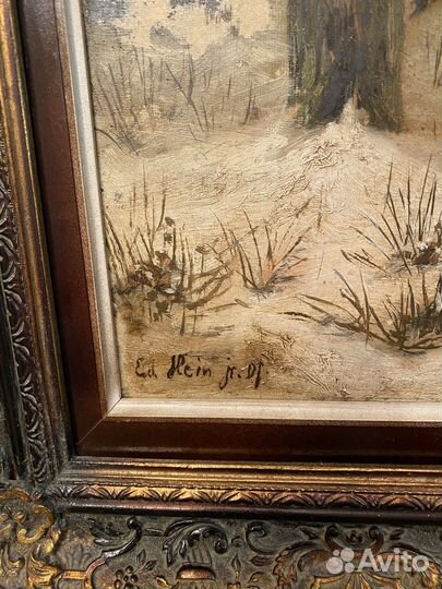 Картина Эдуарда Хайна конец 19 века