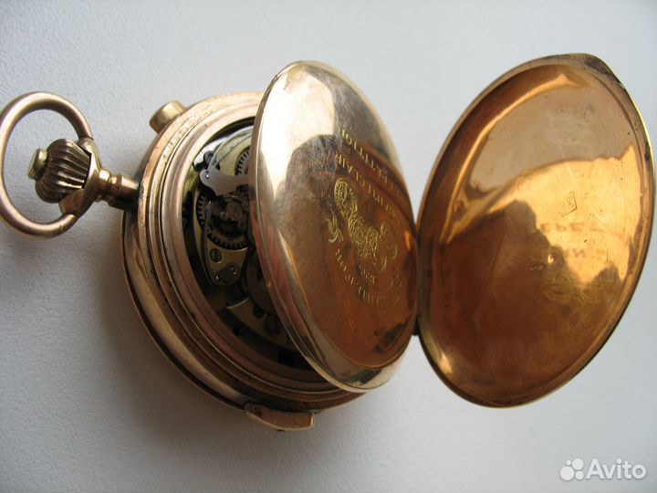 Часы репетир хронографМужские.Золото 56.На ходуR