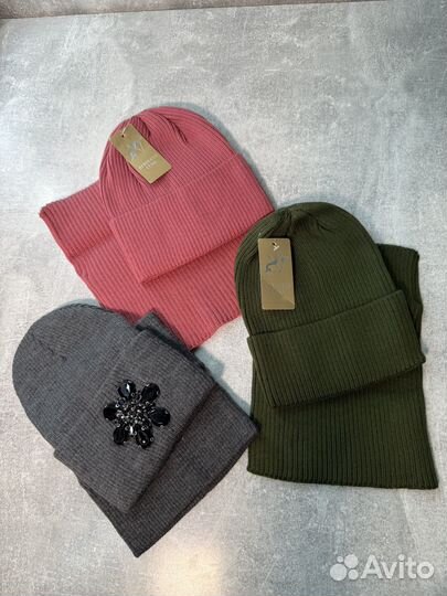 Шапка и снуд женский новый в ассортименте