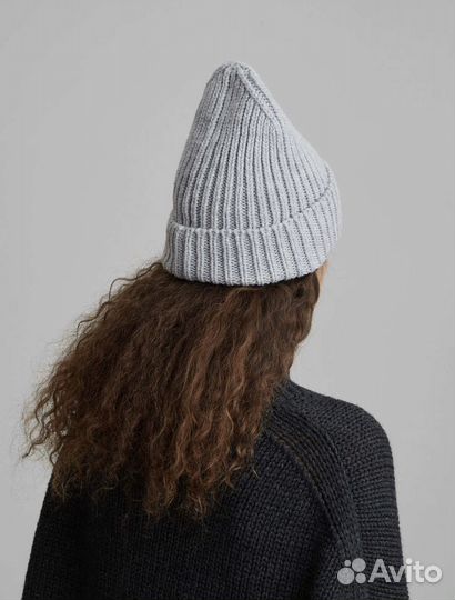 Шапка-бини крупной вязки aim clo