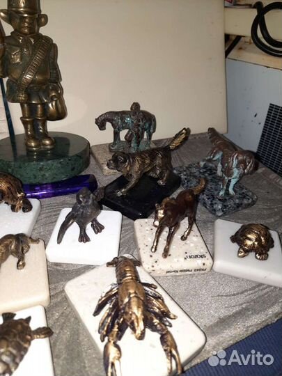 Каслинское литье Алекса животных из бронзы Мидии и