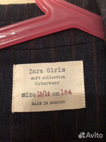 Пиджак школьный для девочки Zara шерстяной 164см