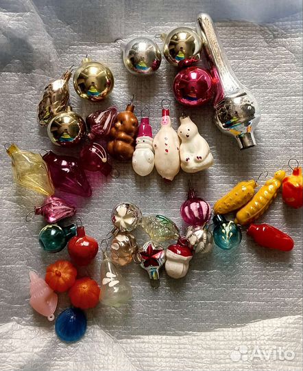 Редкие елочные игрушки СССР mini 1964 год