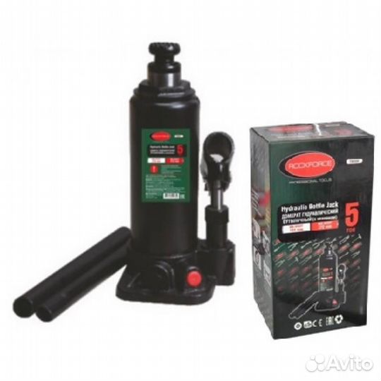 Домкрат бутылочный 5т с клапаном (высота подхвата