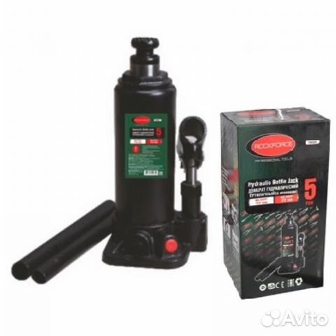 Домкрат бутылочный 5т с клапаном (высота подхвата