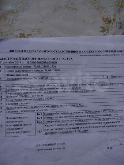 Участок 2,06 га (СНТ, ДНП)