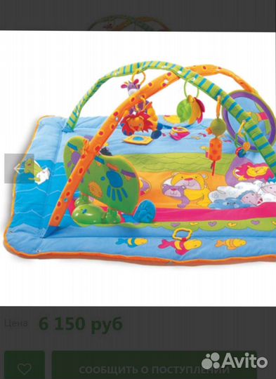 Развивающий коврик музыкальный детский Tiny love