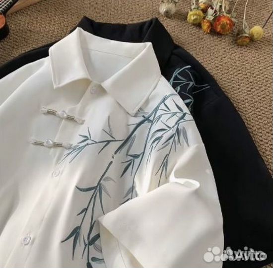 Оверсайз рубашка в японском стиле