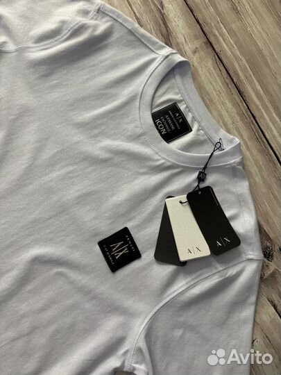 Футболка Armani Exchange белая люкс