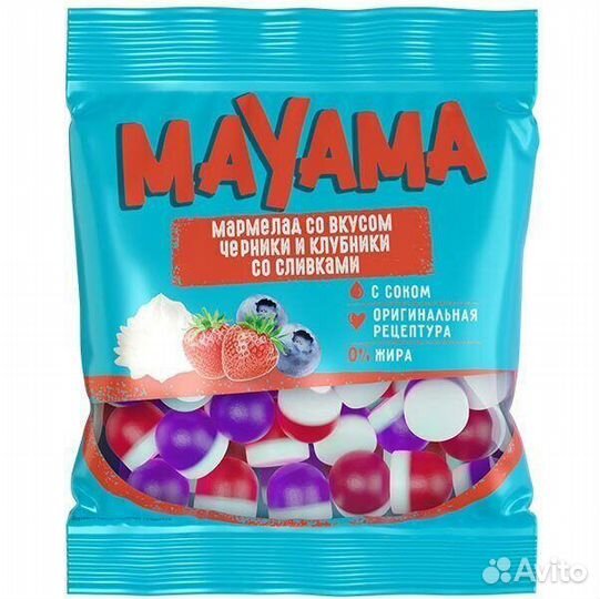 Мармелад Маяма Клубника и Черника со Сливками 70г