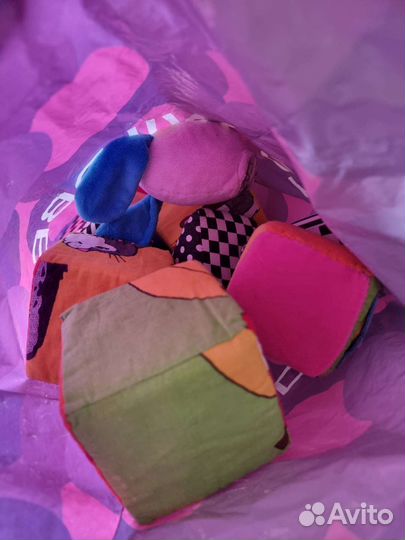 Развивающий коврик и кубики