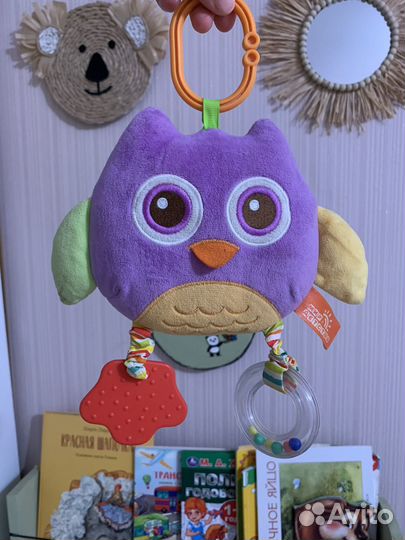 Развивающие игрушки поющий домик и подвеска Сова