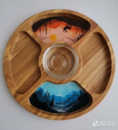 Менажница деревянная