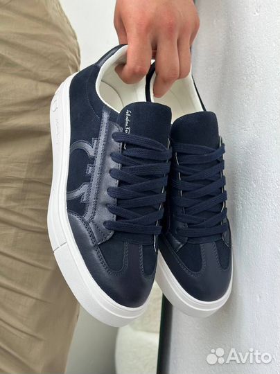 Кеды мужские Salvatore Ferragamo, синие