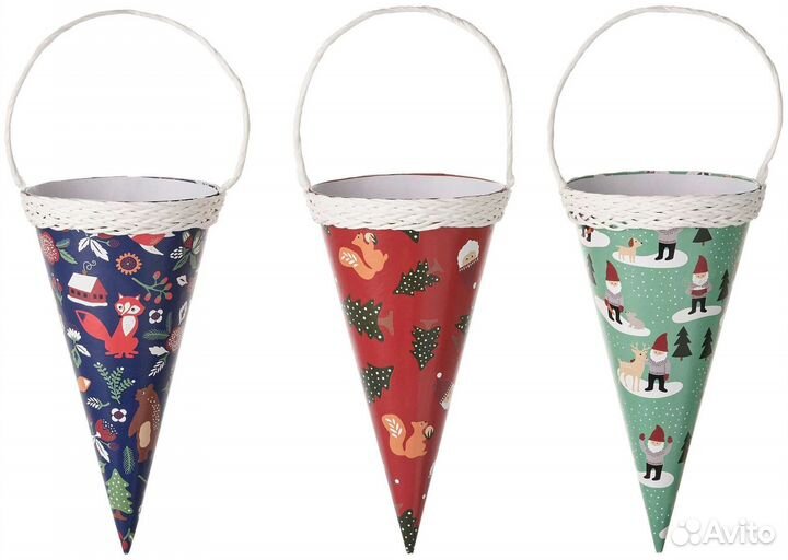 Набор ёлочных игрушек икеа винтер