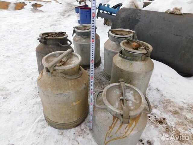 Алюминиевые. молочные фляги СССР 20-и 40 л.качеств