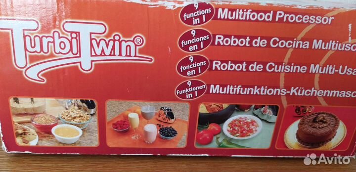 Мини кухонный комбайн Turbi Twin новый