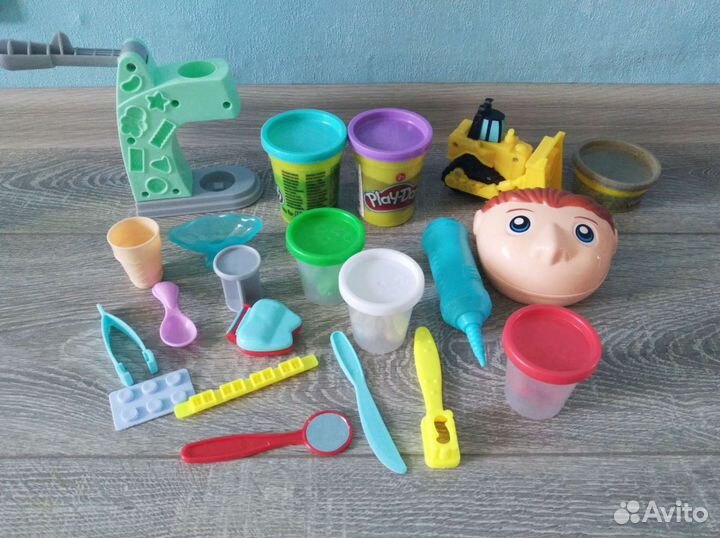 Наборы для лепки play doh плей до зубной доктор