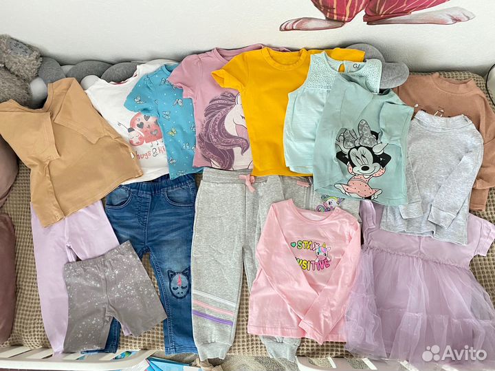 Детские вещи пакетом на девочку 92