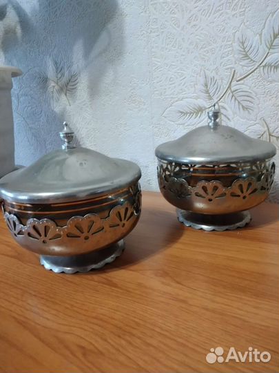 Сахарница из мельхиора СССР