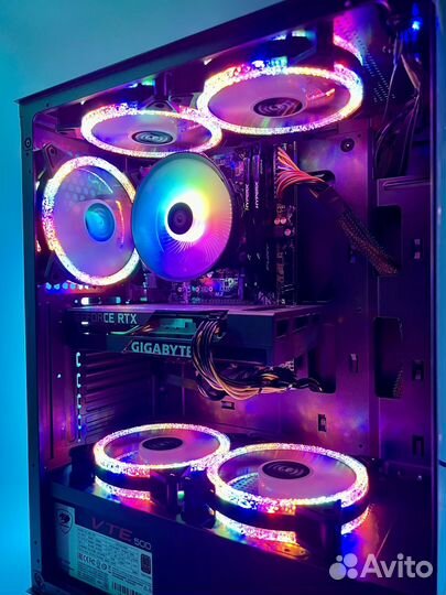 Игровой пк + монитор: rtx 3050 / i5 10400f / 16gb