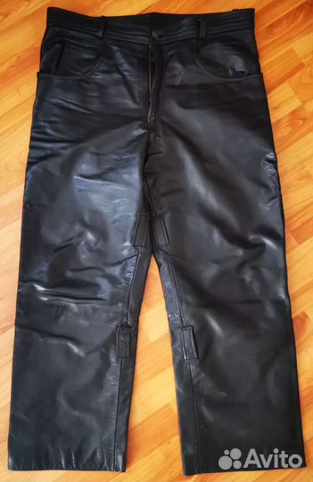 Мотоштаны кожаные мужские