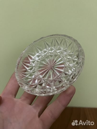 Кофетница антиквариат хрустальная ваза СССР 70е