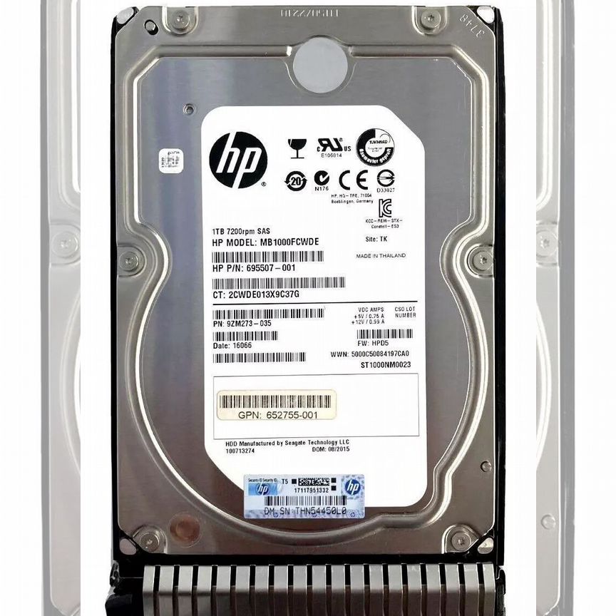 [652755-001] Жесткий Диск Hp Mb1000fcwde 1tb Sas 3,5" Hdd 652755-001
